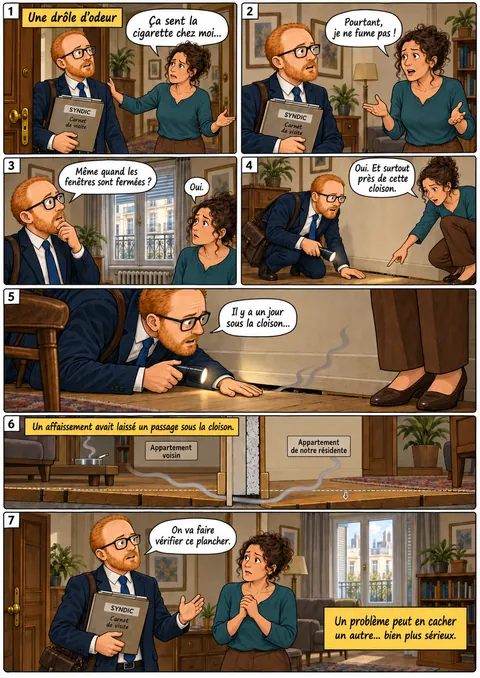 Planche « Une drôle d’odeur »