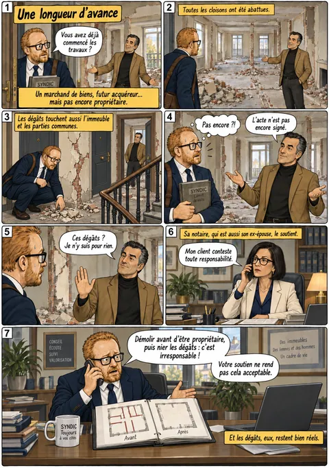 Planche « Une longueur d’avance »