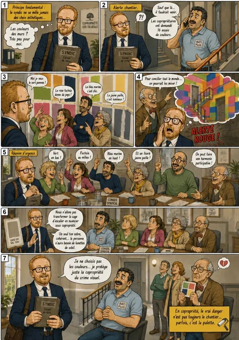 Planche « La guerre des couleurs »