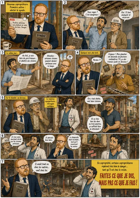 Planche « Faites ce que je dis, pas ce que je fais »