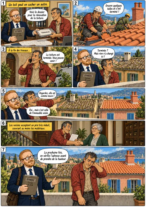 Planche « Un toit peut en cacher un autre »